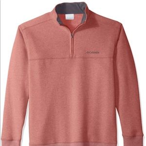 NEW red Columbia men’s quarter-zip